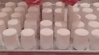 ASMR/ baking soda cylinders crushing/ chalk sound/ listenable/ helpful for sleep