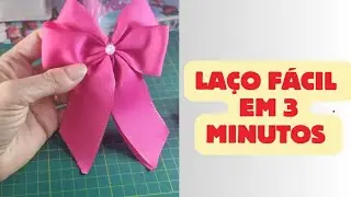 Aprenda laço com pontas em 3 minutos | Laço fácil passo a passo