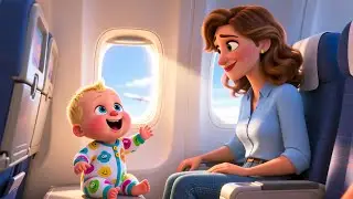 Airplane Ride Beside Baby ✈️👶 | Fun Kids Song | Playful Nursery Rhyme