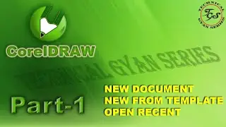 CorelDRAW X8 PART1||CorelDREW Full Course 2020||Technical Gyan Series||Pavan Chaudhary