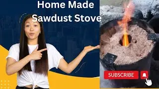 Home Made Sawdust Stove | Wood Burning Rocket Stove | Diy Dust Stove