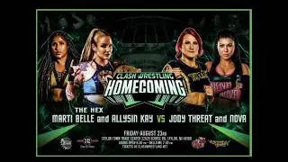 FULL MATCH - Allysin Kay & Marti Belle vs. Jody Threat & Nova - CLASH Wrestling Homecoming 2024