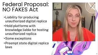 Deepfakes, Right of Publicity, No Fakes Act, and Take It Down Act