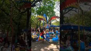 naik odong-odong lucu, suasana makin seru