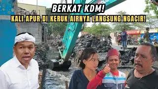 BERKAT KDM❗KALI APUR DI KERUK EXCAVATOR AIRNYA NGACIR❗SEMPAT DI GUYUR HUJAN DERAS TAPI BANJIR SURUT❗