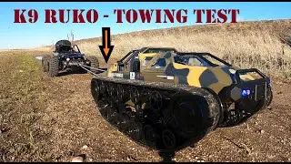 K9 RUKO Q111 RC TANK Crawler 1:12 - Towing Test _Military Truck Army (Toy RC)