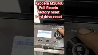 Kyocera M2040Dn Full Resetsfactory reset hard drive reset#kyocera #service #printersupportsoftware