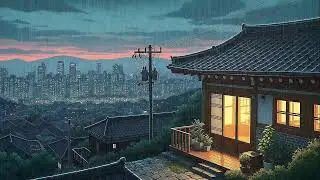 Rain Sounds & Lofi for Long Sessions in a Soft Korean Mood for Clear Thinking 😌