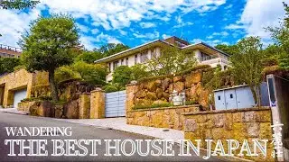 🇯🇵4K Champion of largest house in japan in Rokurokuso - walking tour(六麓荘, 兵庫)
