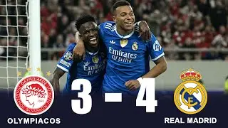 Kylian Mbapp&eacute; Poker 🔥 Real Madrid vs Olympiacos 4-3 All Goals & Highlights 2025