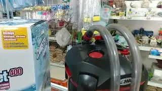Acuario Lomas Aquajet 400L en pecera de 700 litros con goldfish