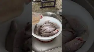 Prepping Fish #shorts #shortscreator #food #vlog #cooking #africa #recipe