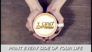 #Selfieccino #CoffeePrinter ORIGINAL First  CINO PRINTER&reg; - 3D PRINTER COFFEE - COFFEE PRINTER COLOR