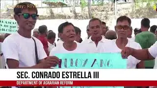 Isa rin sa nagbigay ng talumpati si Department of Agrarian Reform Secretary Conrado Estrella III