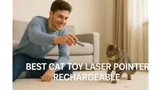 🐱 Игрушка-указка Waputne для кошек, живущих в помещении, USB-игрушки для котят | Лучшая перезаряж...