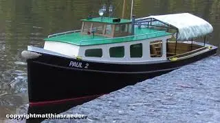 Port barge Paul 2 at Jungfern Fahrt / RC model building.