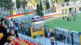 Osimana - Castelfidardo 1-2 | tensione tra le opposte tifoserie a fine gara