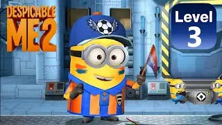 Minion rush Gru's lab Soccer fun minion golden ticket costume level 3 PC gameplay