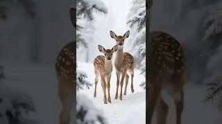 ❄️🦌 Peaceful Baby Deer in the Snow &mdash; Relaxing Winter Piano