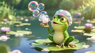 Bath Time Frogs Splash in a Soapy Pond | Fun Kids Song | Nursery Rhymes & Songs for Children