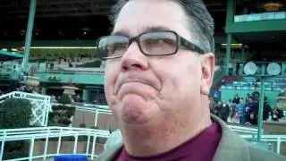 Tom Proctor and Garrett Gomez after Dilemma wins the Daytona Stakes