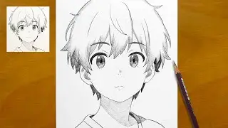 How to draw anime boy step by step || Original anime character drawing || Easy anime art