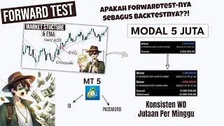 UT Forwardtest | EMA + Market Structure: Modal 5 Juta, Cuan & WD Berapa?