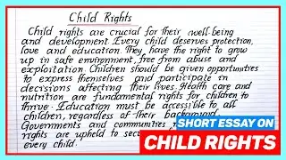 Paragraph On Child Rights || Short Essay On Child Rights