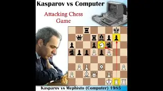 Kasparov beats computer so badly | Kasparov vs Mephisto (Computer) 1985