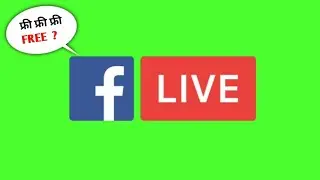 Facebook Live  Logo Green Screen Animated 3D | fb green screen  2020