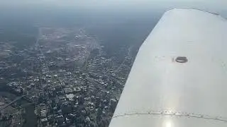 Flying Over Downtown Nashville in a Piper Archer