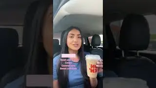 The BEST Dunkin&rsquo; donuts iced coffee order 🤌🤩 #coldbrew #sweetfoam #caramelswirl #icedcoffee
