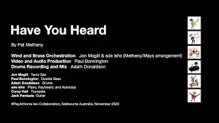 Jon Magill's GrooVe Congress covers 'Have You Heard' by Pat Metheny