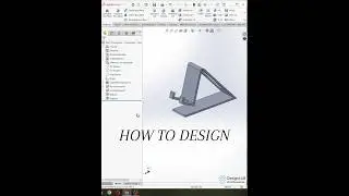 How to Model a Phone Stand in SolidWorks | Easy 3D Design Tutorial