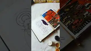 The love between father and daughter is visible in this painting#art #plz_subscribe_my_channel