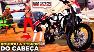 GTA V: VIDA DO CRIME | METEU O LOKO NO MEIO DA GUERRA!😡MENOR ROUBOU MINHA XT660R PRA DAR GRAU! | #37