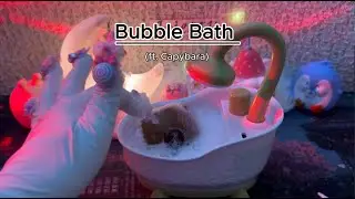Bubble Bath ASMR Squishy Bath Time (Ft. Capybara)