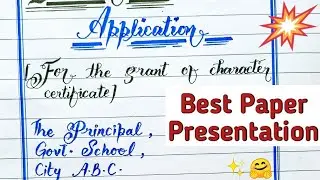 Application Paper Presentation English Paper Presentation for Board Exams
