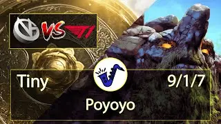 Tiny Dota 2 - Poyoyo - 9/1/7 - Safe Lane / Pos 1 - Vici Gaming VS T1 - TI10 Lower Bracket