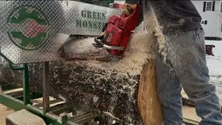 Sawing Lumber for the Biggest Roadside Firewood Racks on YouTube