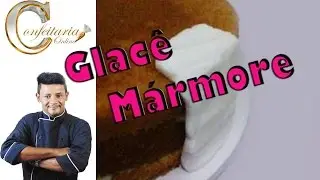 Cobertura para bolos de Glacê Mármore profissional que não racha