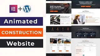 Complete Construction Website Using Elementor Step by Step Tutorial | WordPress 2025
