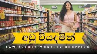 අනවශ්‍ය වියදම් කපලා, අඩු වියදමින් කරපු මගේ ග්‍රොසරි ශොපින් | Minimalist Monthly Grocery Shopping 🛍️🛒