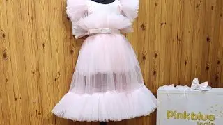 Baby Pink Bouquet Dress for Birthday Girl