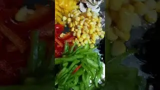 Veggies Cutting for Pizza 🍕 | Pizza toppings| Healthy and Colourful Veggies