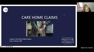 Care home claims - Anna Datta and Sophie Watson - Clinical Negligence Law with Lunch | 16.01.24