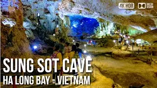 Sung Sot Cave, Largest Cave In Ha Long Bay - 🇻🇳 Vietnam [4K HDR] Walking Tour