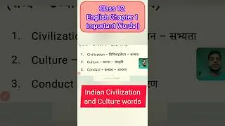 Indian Civilization and Culture Important Words | Hindi Meaning #shorts #viral #indiancivilization