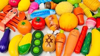 Oddly Satisfying Video | Cutting Wooden Kiwi, Fruits and Vegetables ASMR