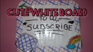 DIY cute mini white board/ Message Board | Handmade School Supplies